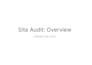 do semrush SEO audit report and complete site audit